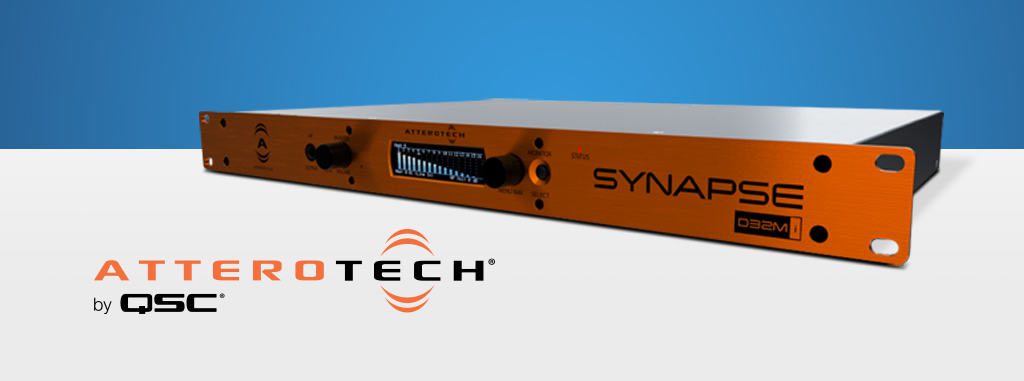 QSC Ships Attero Tech Synapse D32Mi Networked Audio Interface